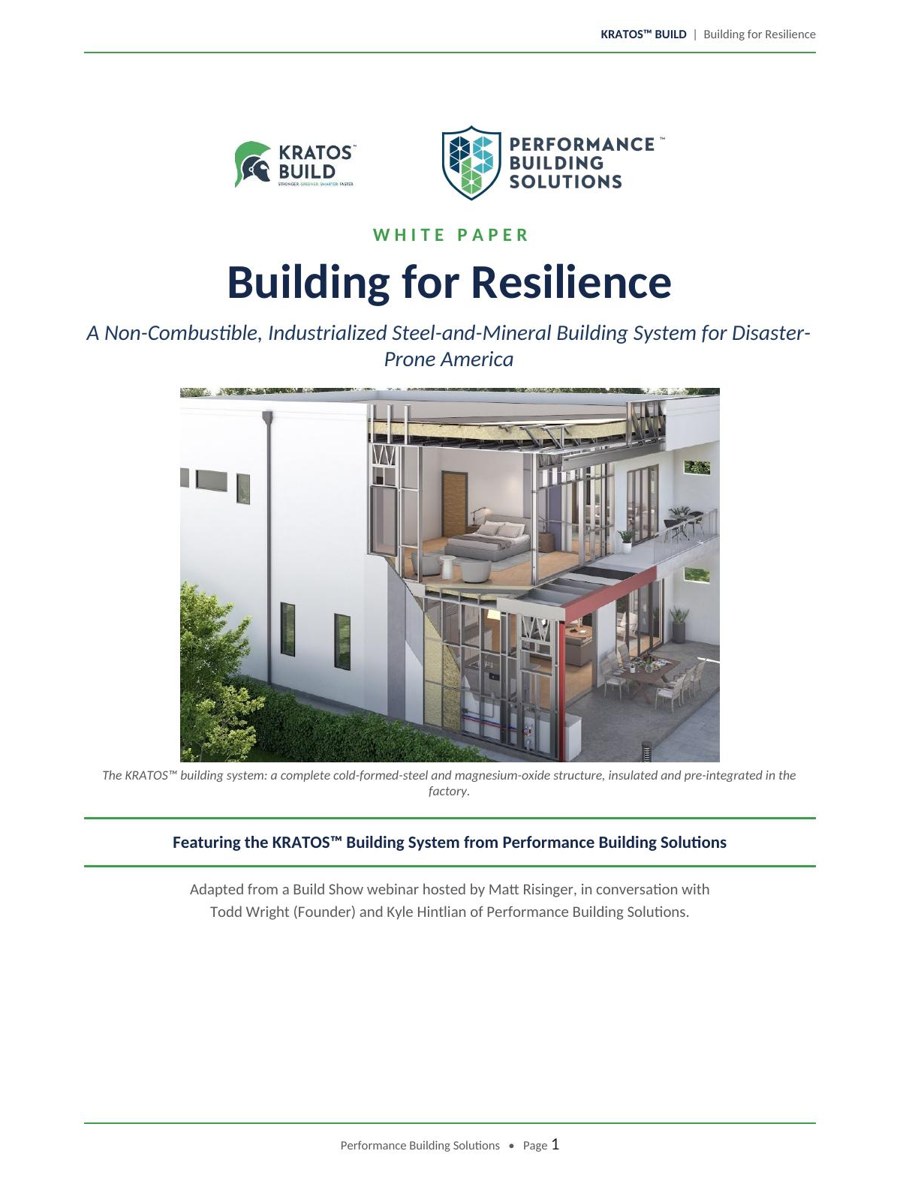 The Resilient Build Report cover